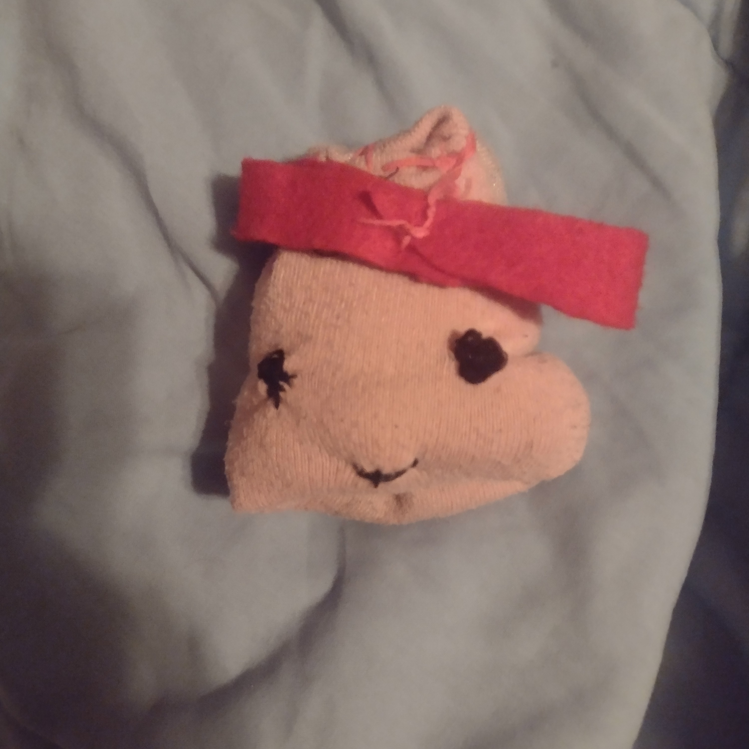 a pink flipping stuffy